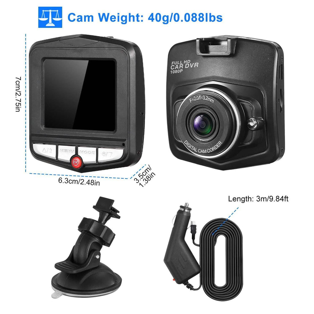 FHD 1080P Car DVD Dash Cam Vehicle Video Recorder