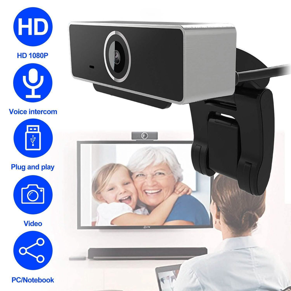 FHD 1080P Webcam USB Auto Focus with Microphone