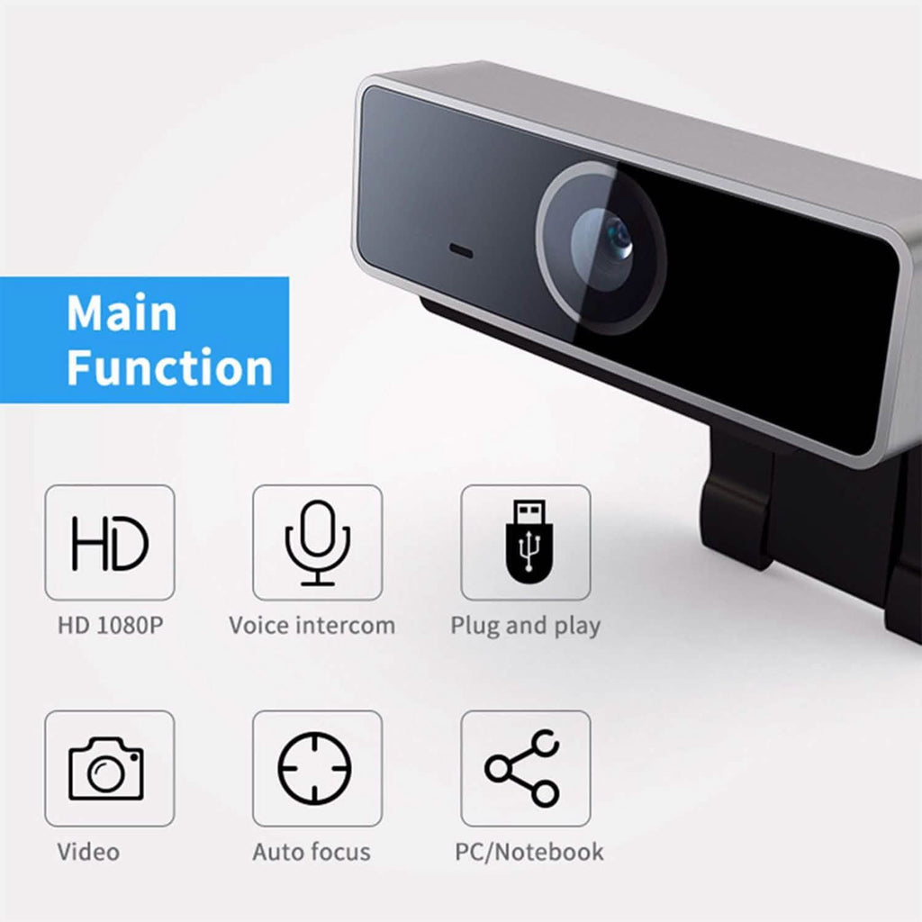 FHD 1080P Webcam USB Auto Focus with Microphone
