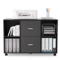 File Cabinet 2 Drawers Wooden Lateral Filling Cabinet