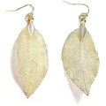 Filigree Long Leaf Dangle Earrings