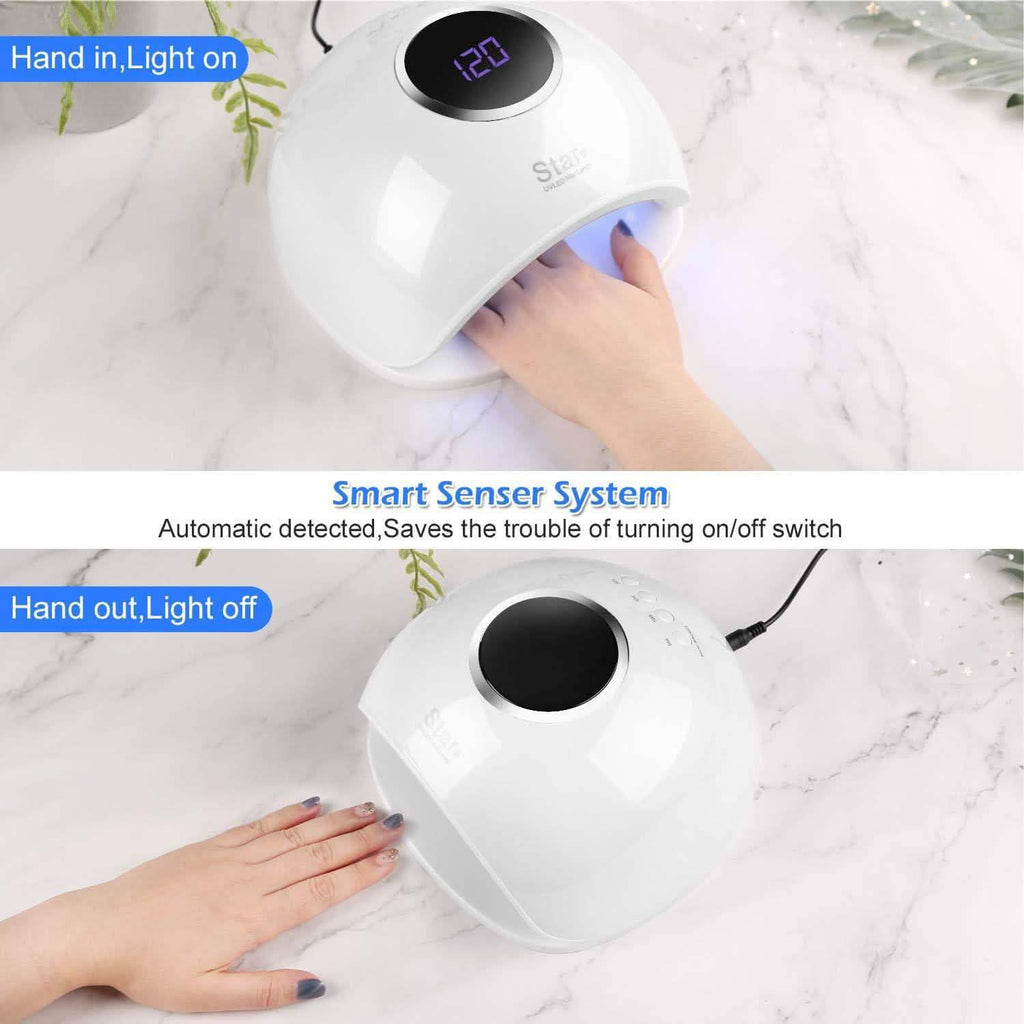 FINATE 72W UV LED Gel Nail Lamp