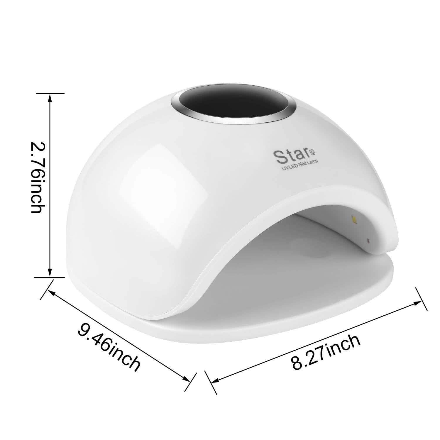 FINATE 72W UV LED Gel Nail Lamp
