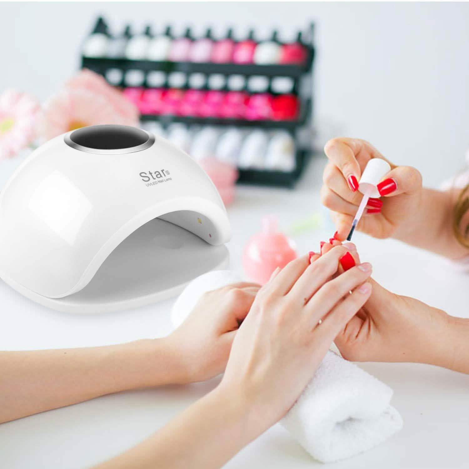 FINATE 72W UV LED Gel Nail Lamp