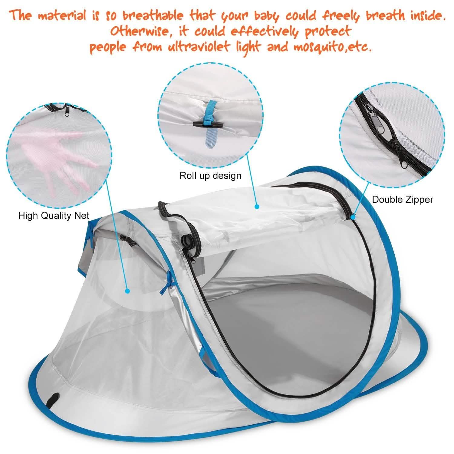 FINATE Baby Tent for Beach UPF 50+ and UV Protection