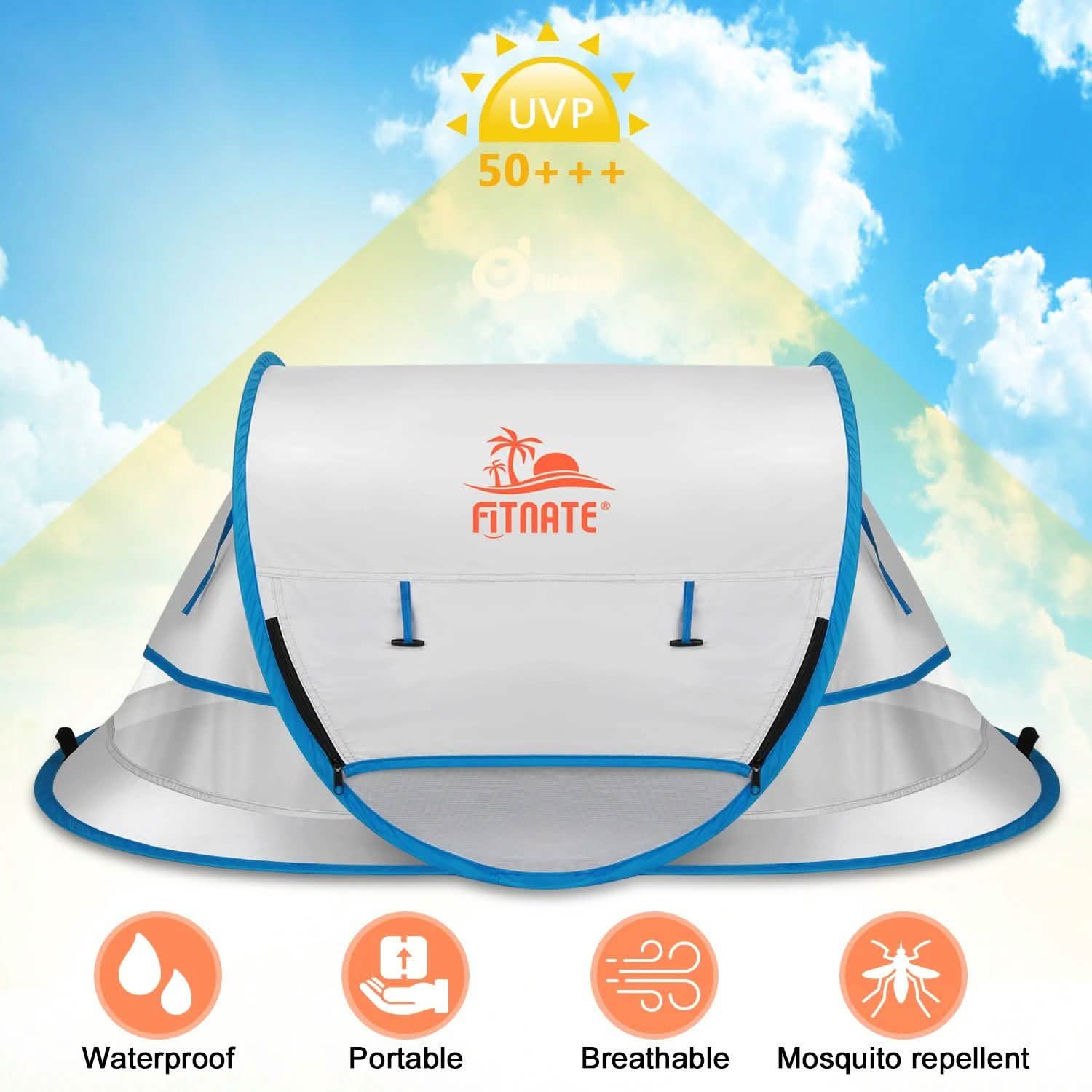 FINATE Baby Tent for Beach UPF 50+ and UV Protection
