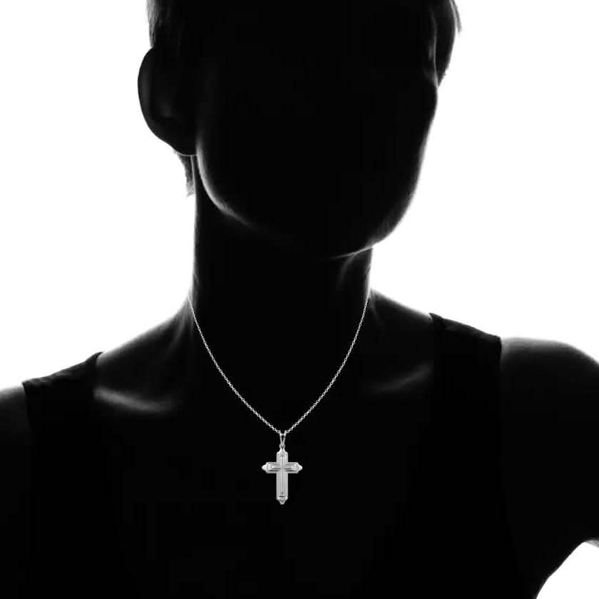 Fine Silver Cross Necklace