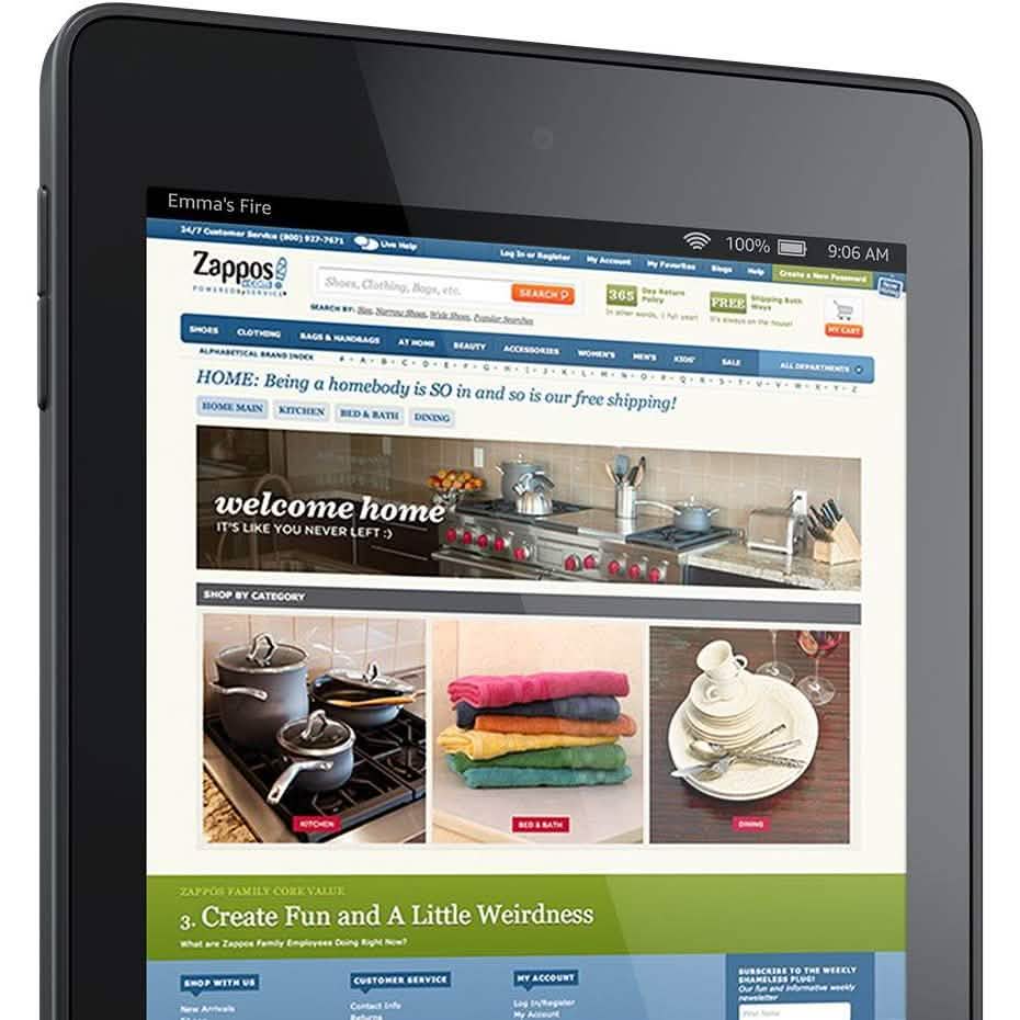 Amazon Kindle Fire HD 6 Tablet, 6" HD Display, Wi-Fi, 16 GB (Refurbished)