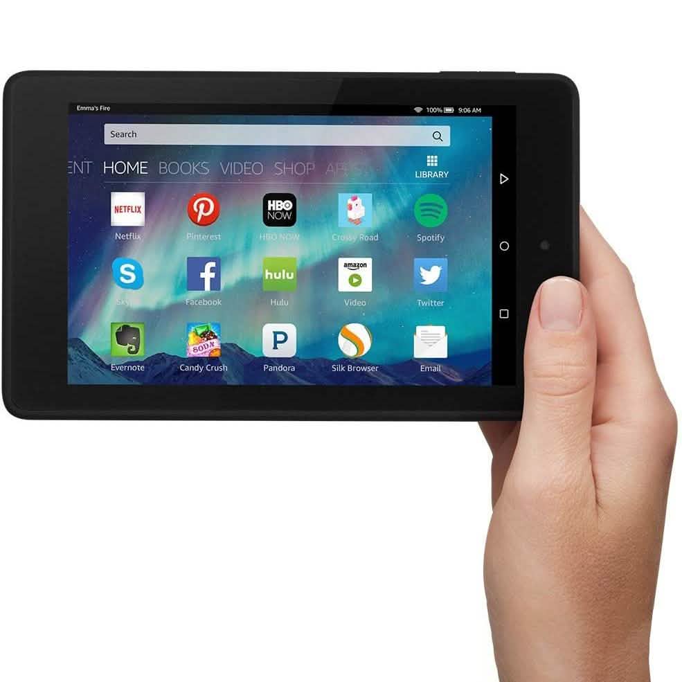 Amazon Kindle Fire HD 6 Tablet, 6" HD Display, Wi-Fi, 16 GB (Refurbished)