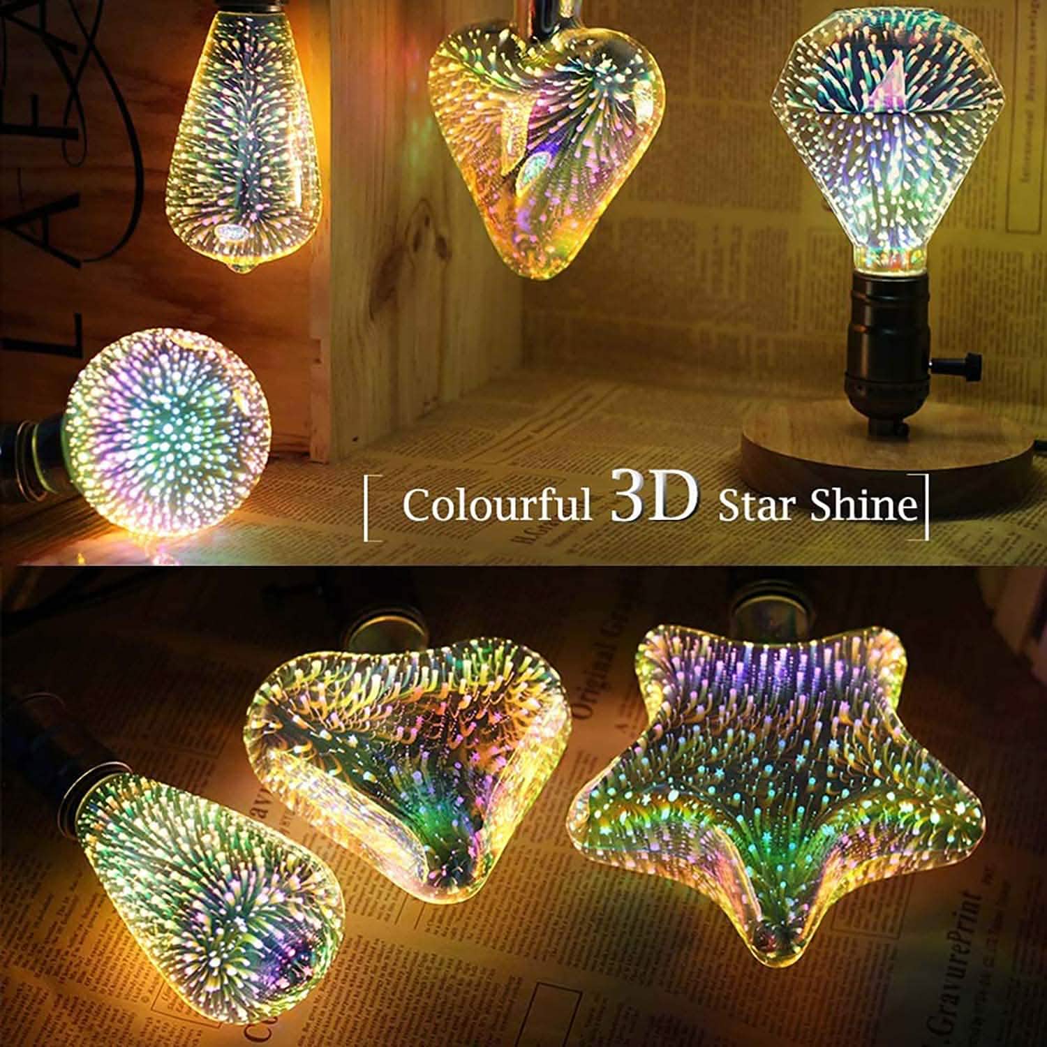 Firework Decorative 3D LED Light Bulb