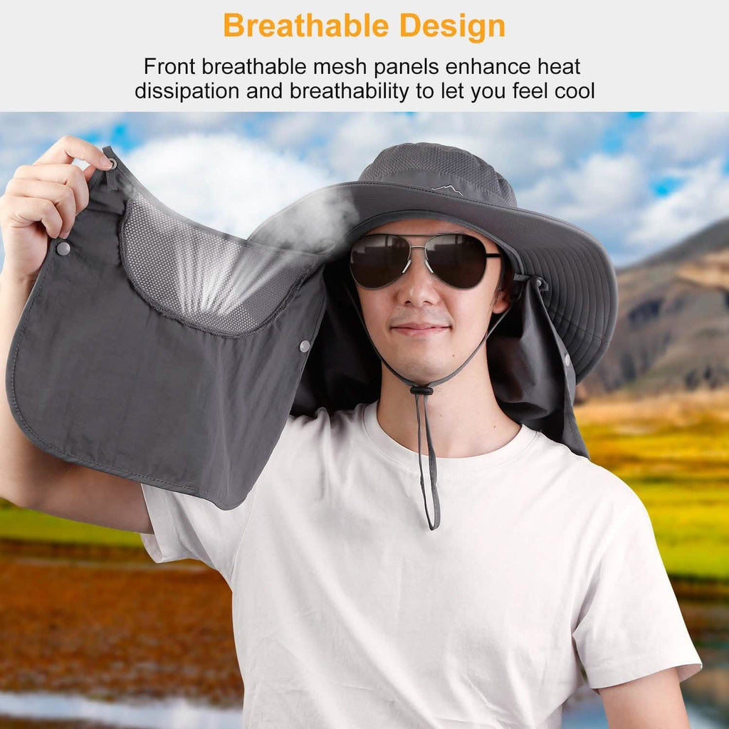 Fishing Bucket Hat Breathable Wide Brim