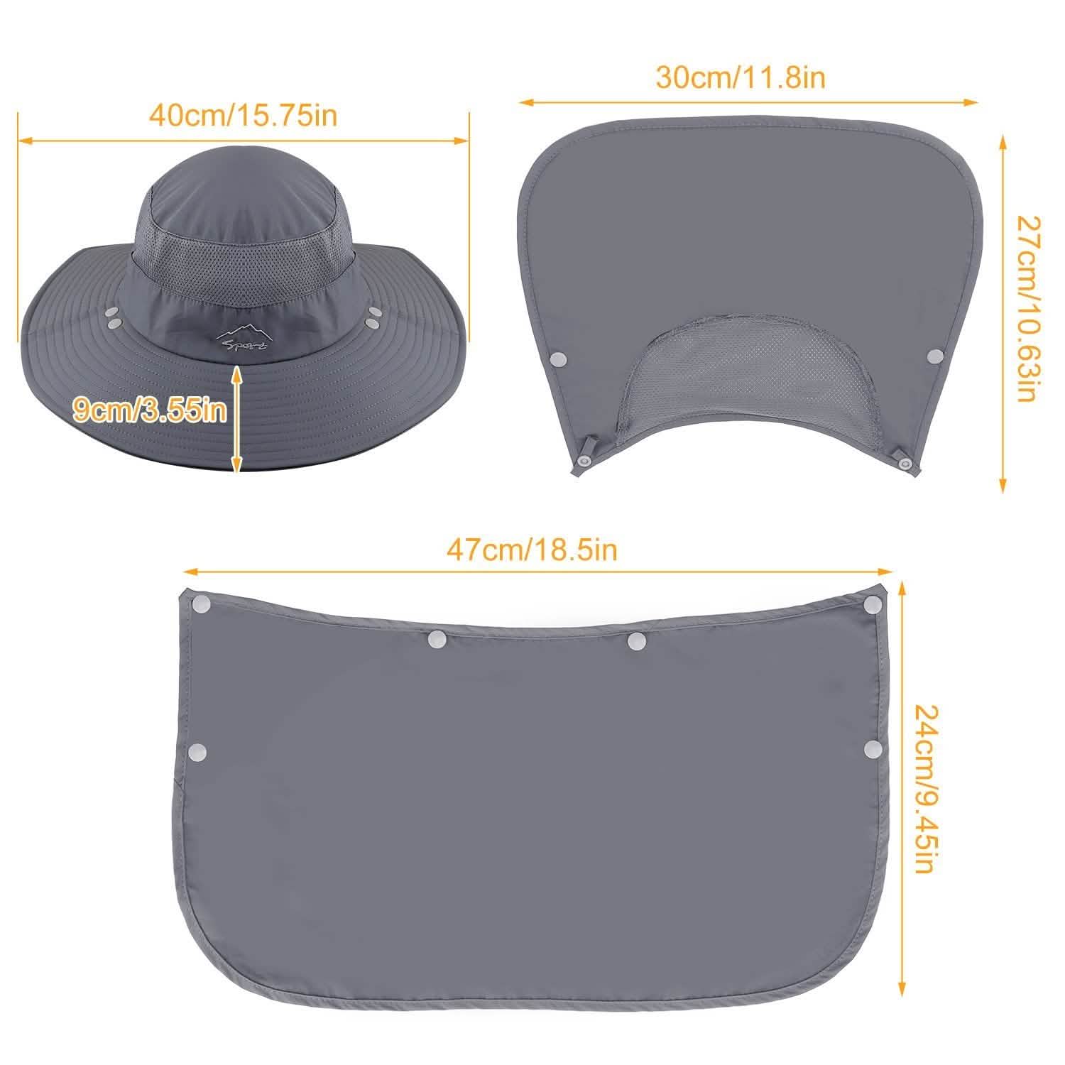 Fishing Bucket Hat Breathable Wide Brim