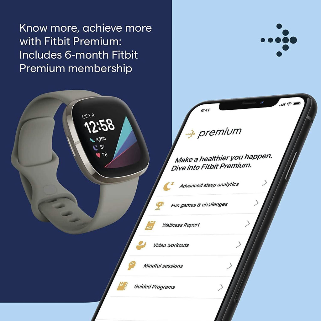 Fitbit Sense Advanced Smartwatch with Tools for Heart Health