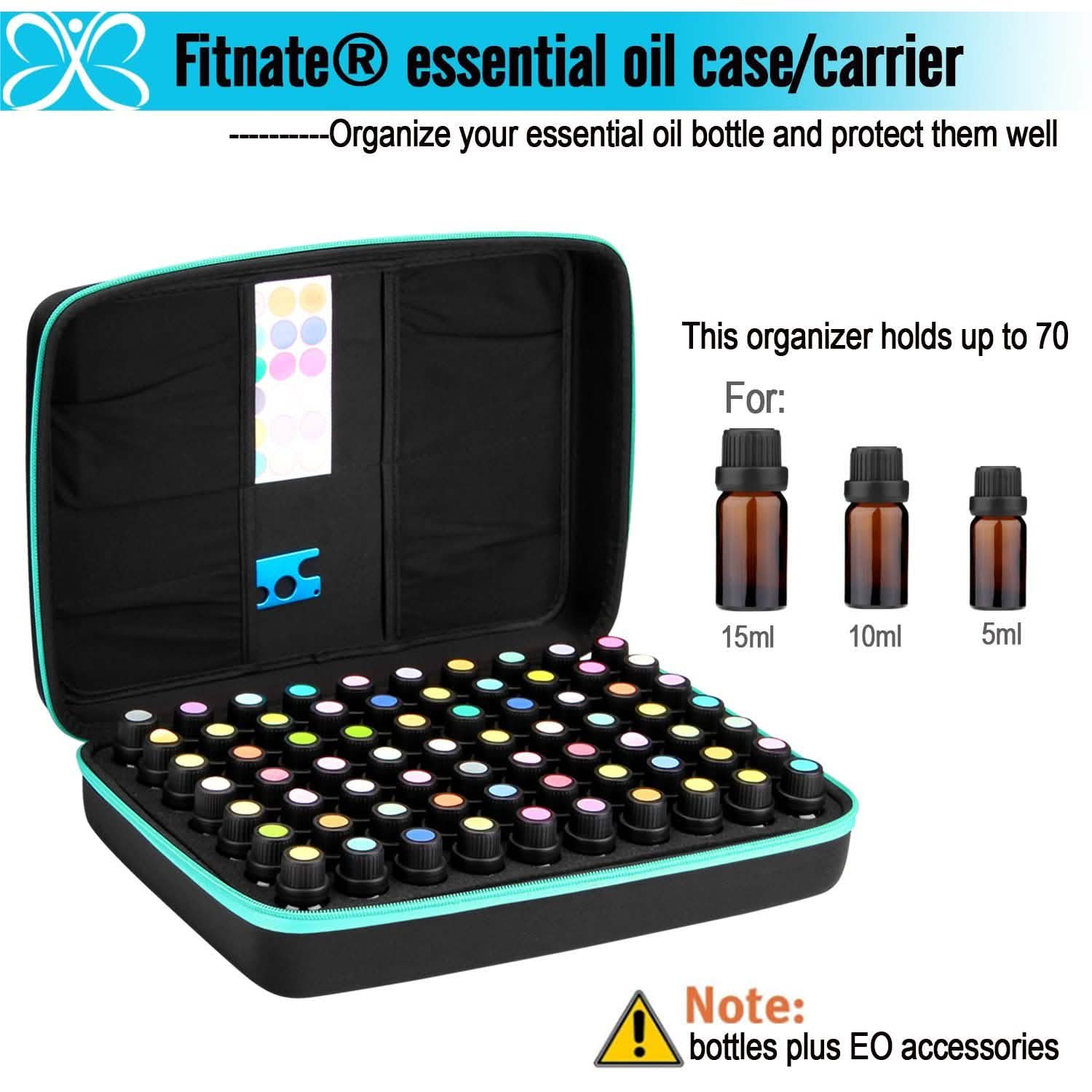 FITNATE Essential Oils Storage for 70 Bottles