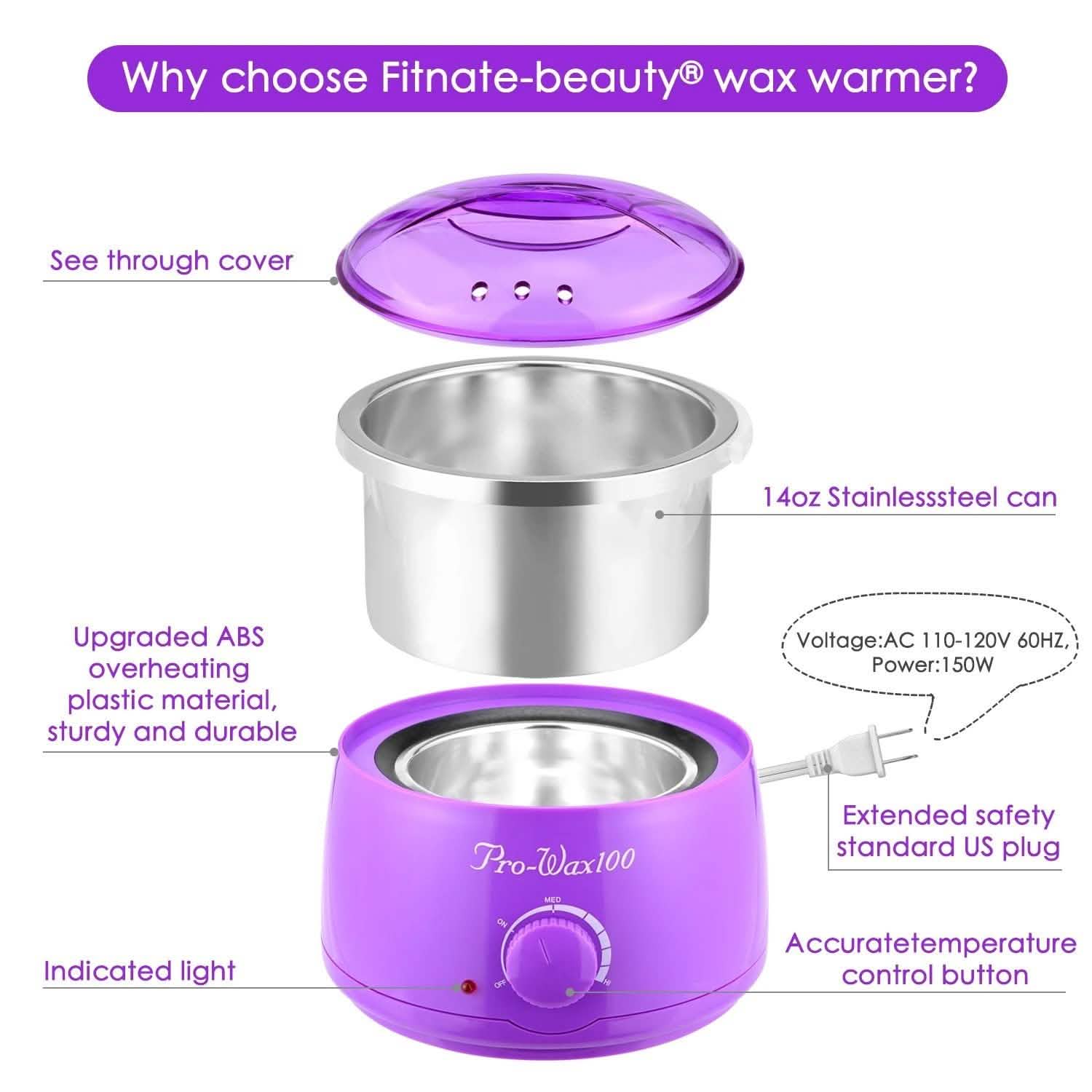 Fitnate Hair Removal Hot Wax Warmer Set