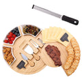 Fitnate Rotatable Round Cheese Cutting Board