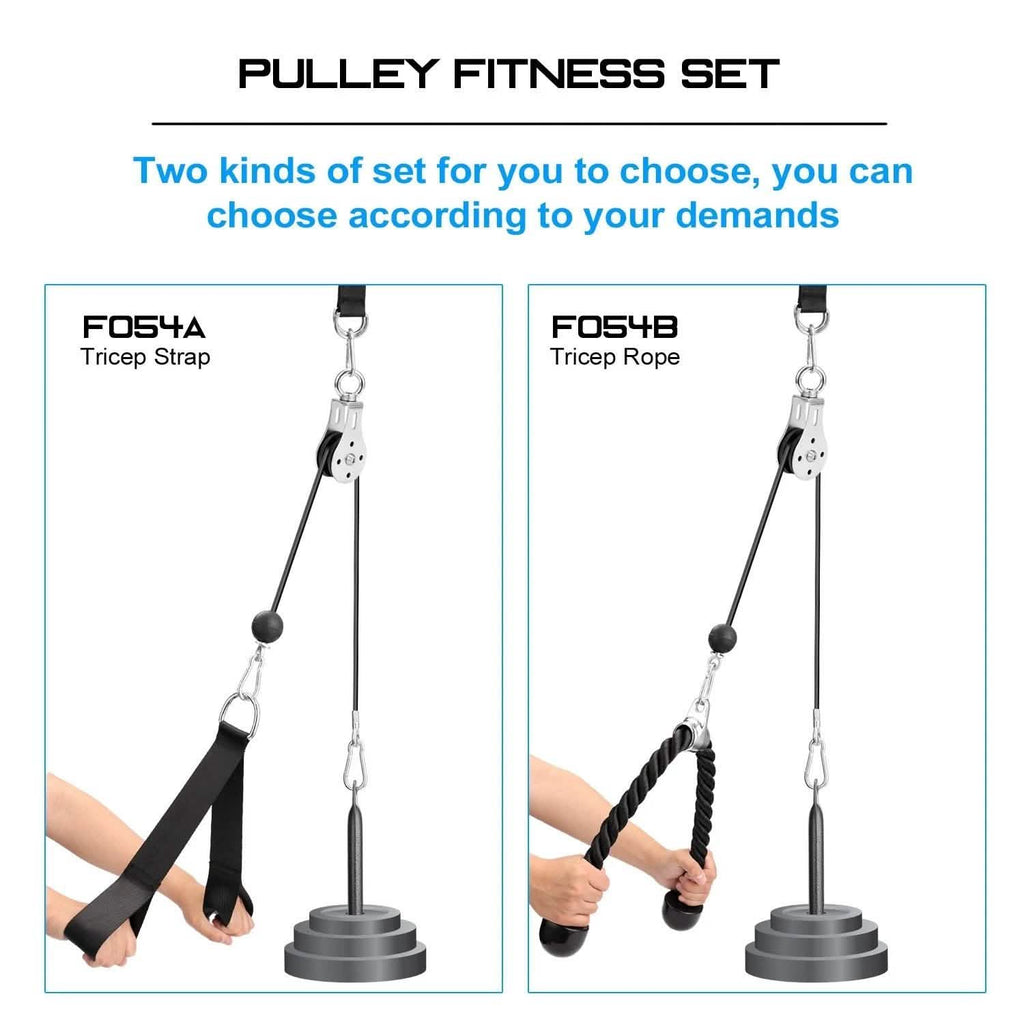 Fitness DIY Pulley Cable Machine Attachment System Training Equipment