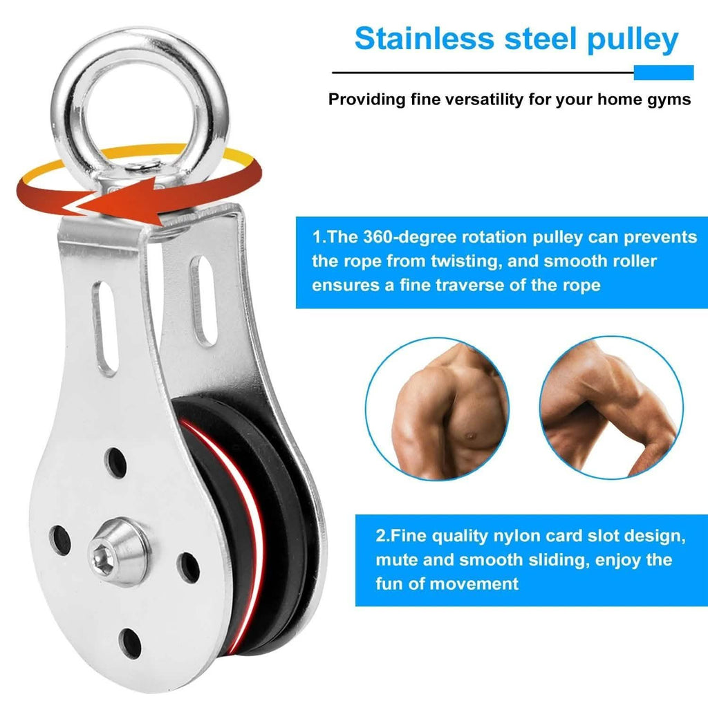 Fitness DIY Pulley Cable Machine Attachment System Training Equipment