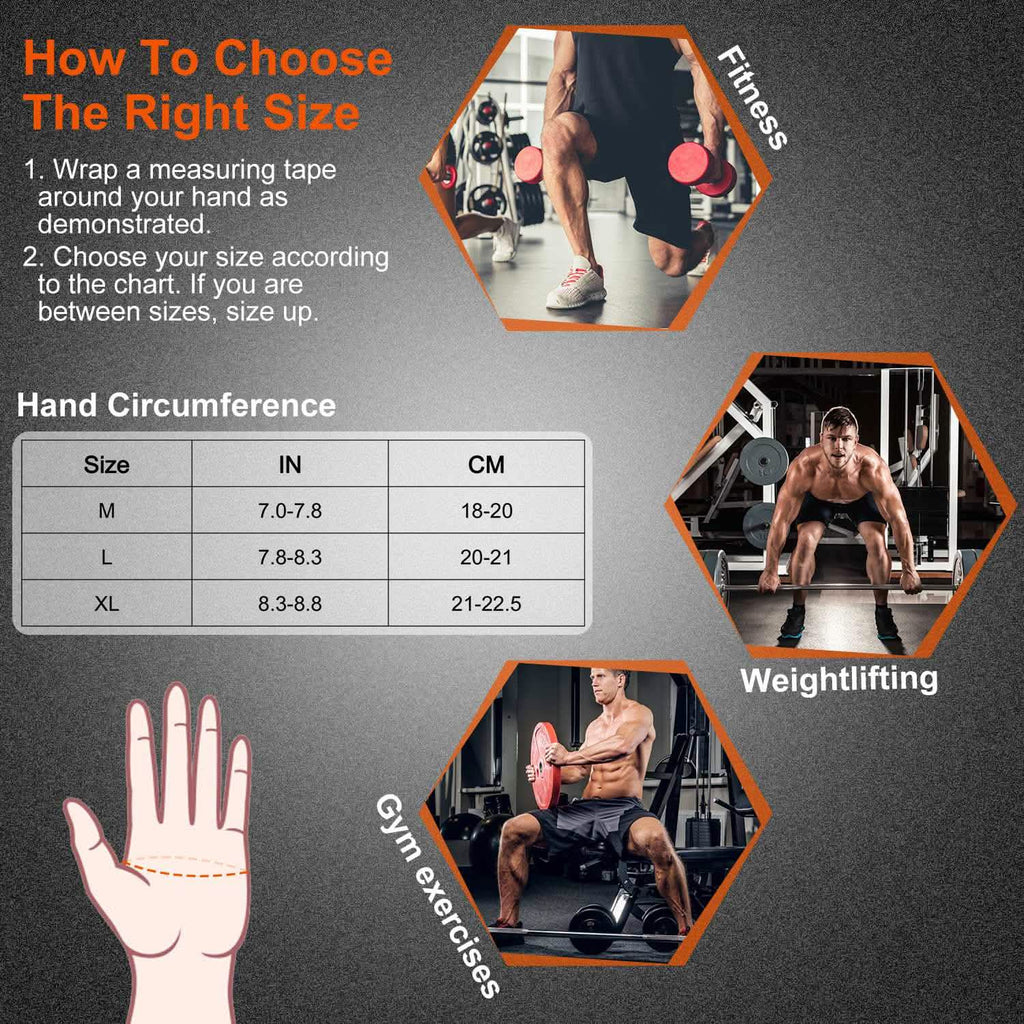 Fitness Workout Gloves with Wrist Wrap Strap