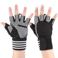 Fitness Workout Gloves with Wrist Wrap Strap