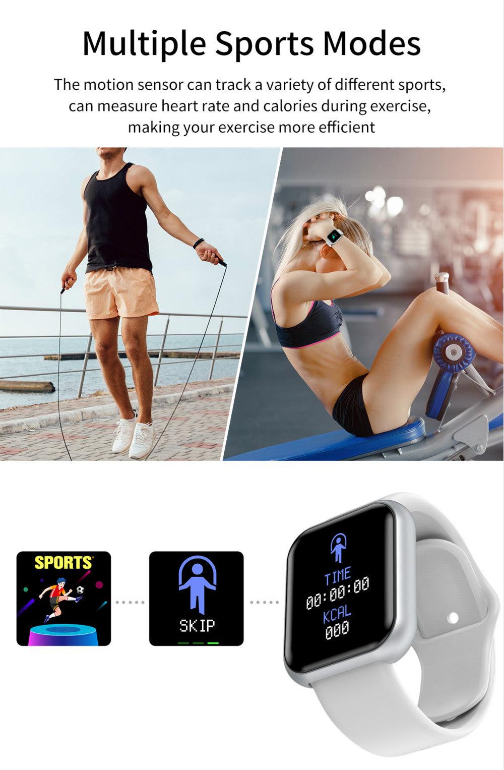 Fitness Wristwatch Color Screen Smart Sport Bracelet Activity Running Activity Fitness Tracker Smartwatch Heart Rate Monitor Waterproof Fitness Tracker Heart Rate For Children Men Women