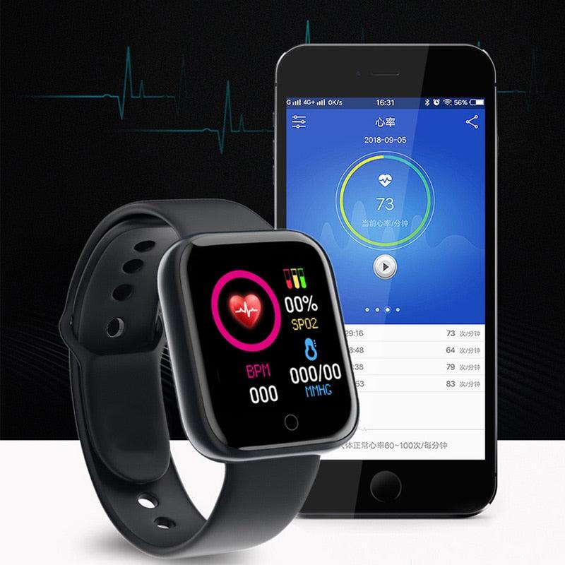 Fitness Wristwatch Color Screen Smart Sport Bracelet Activity Running Activity Fitness Tracker Smartwatch Heart Rate Monitor Waterproof Fitness Tracker Heart Rate For Children Men Women