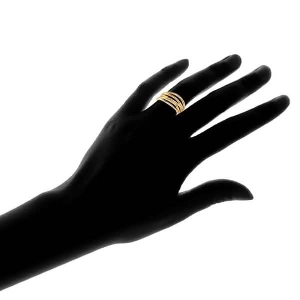 Five Layer Stack Ring in 18K Gold Plating - Assorted Sizes
