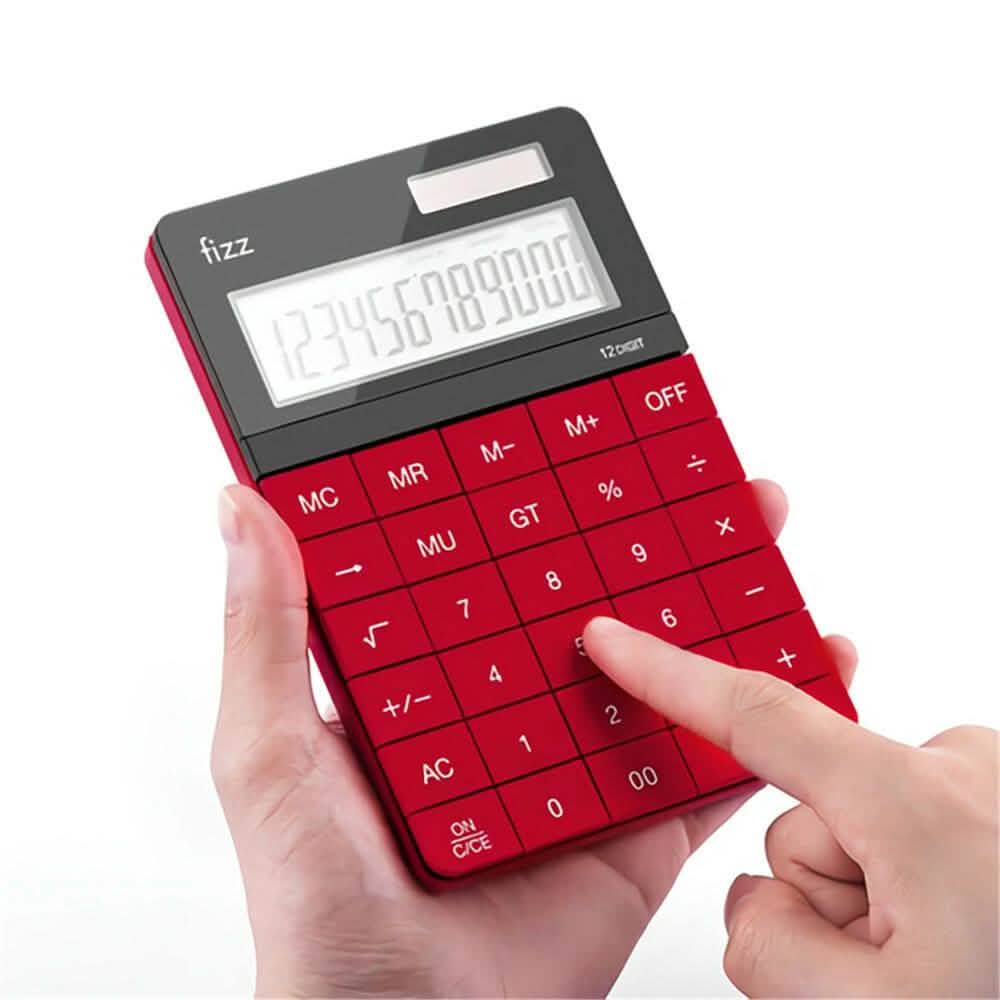 Fizz FZ66806 Calculator Double Power Desk Calculator