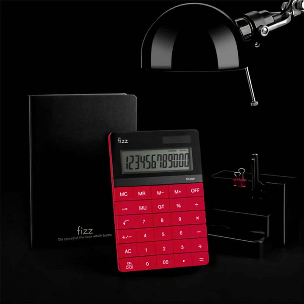 Fizz FZ66806 Calculator Double Power Desk Calculator