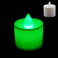 Flameless LED Tea Lights Candles Battery Powered Colorful Flickering Pillar Flickering Bright Tea lights Battery Operated/Powered Flameless Candles White Base Candles Tea light Romantic party Home Decor