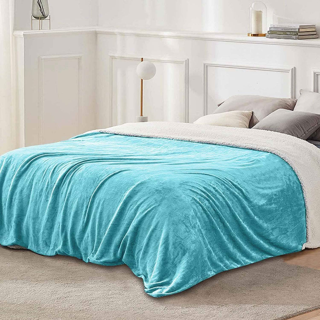 Fleece Throw Blanket Flannel Bed Cover