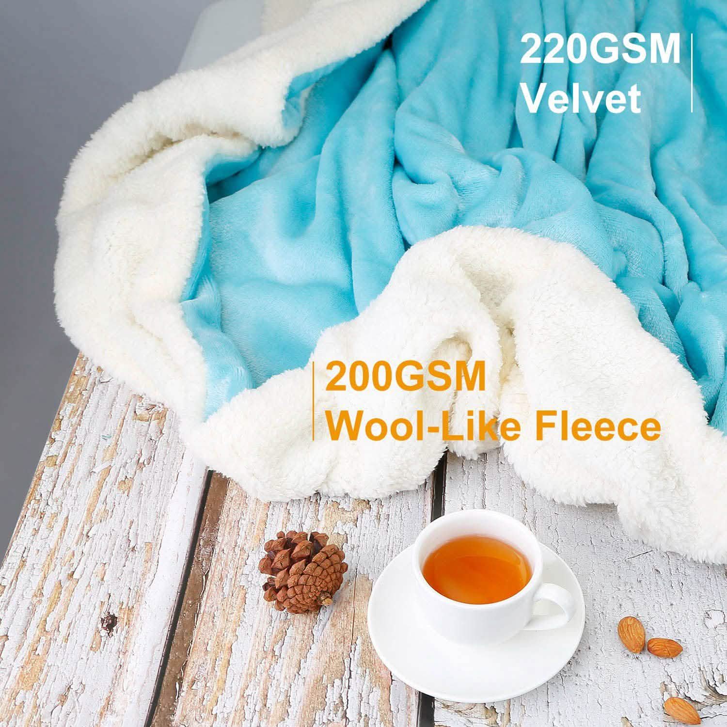 Fleece Throw Blanket Flannel Bed Cover