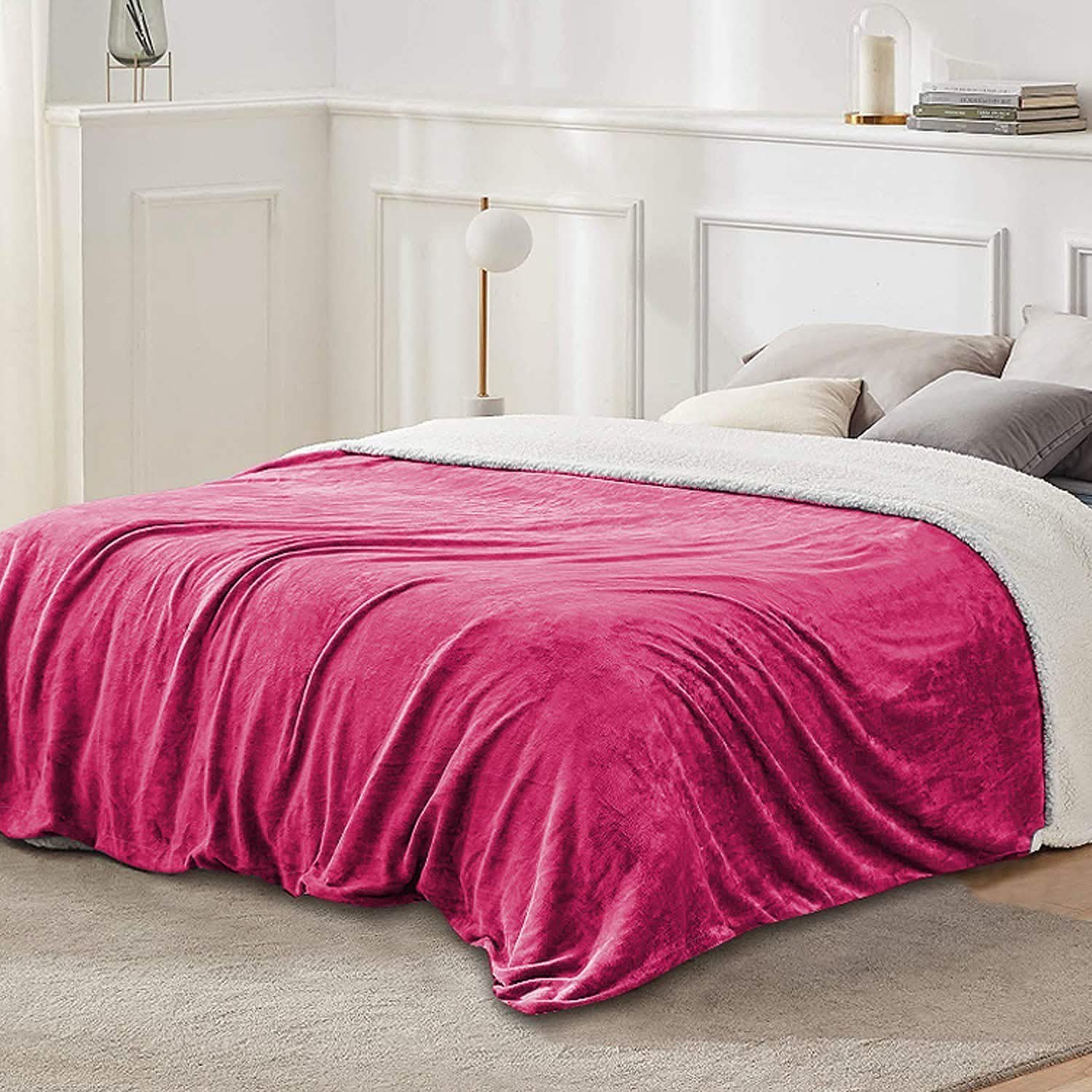 Fleece Throw Blanket Flannel Bed Cover