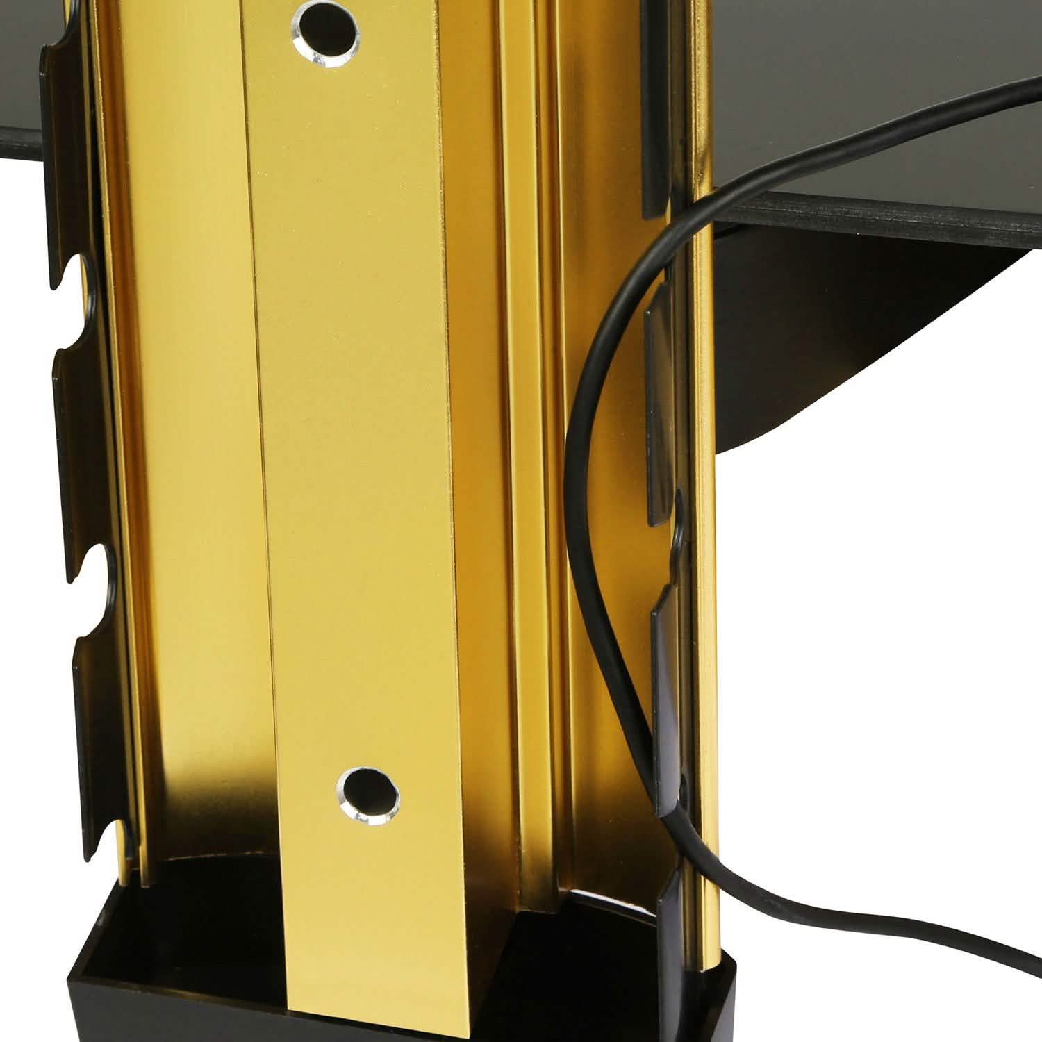Floating Wall Mounted Strengthened Tempered Glass Shelf