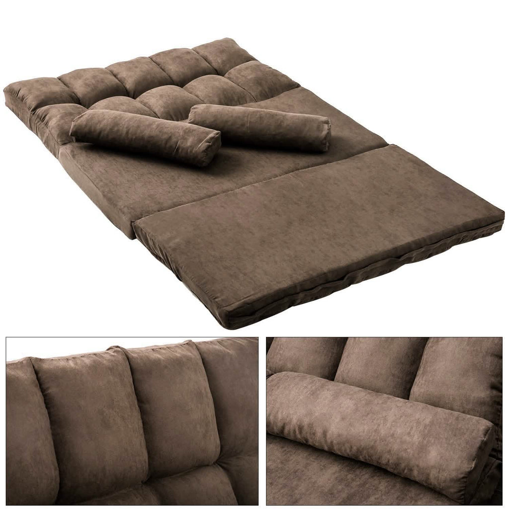 Floor Sofa Bed, Foldable Double Chaise Lounge Sofa Chair