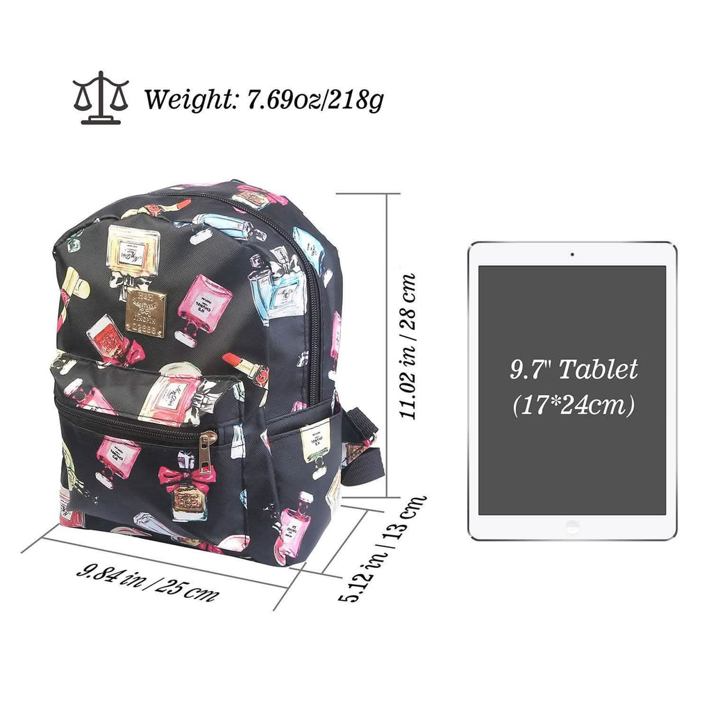Floral Print Backpack Waterproof Knapsack