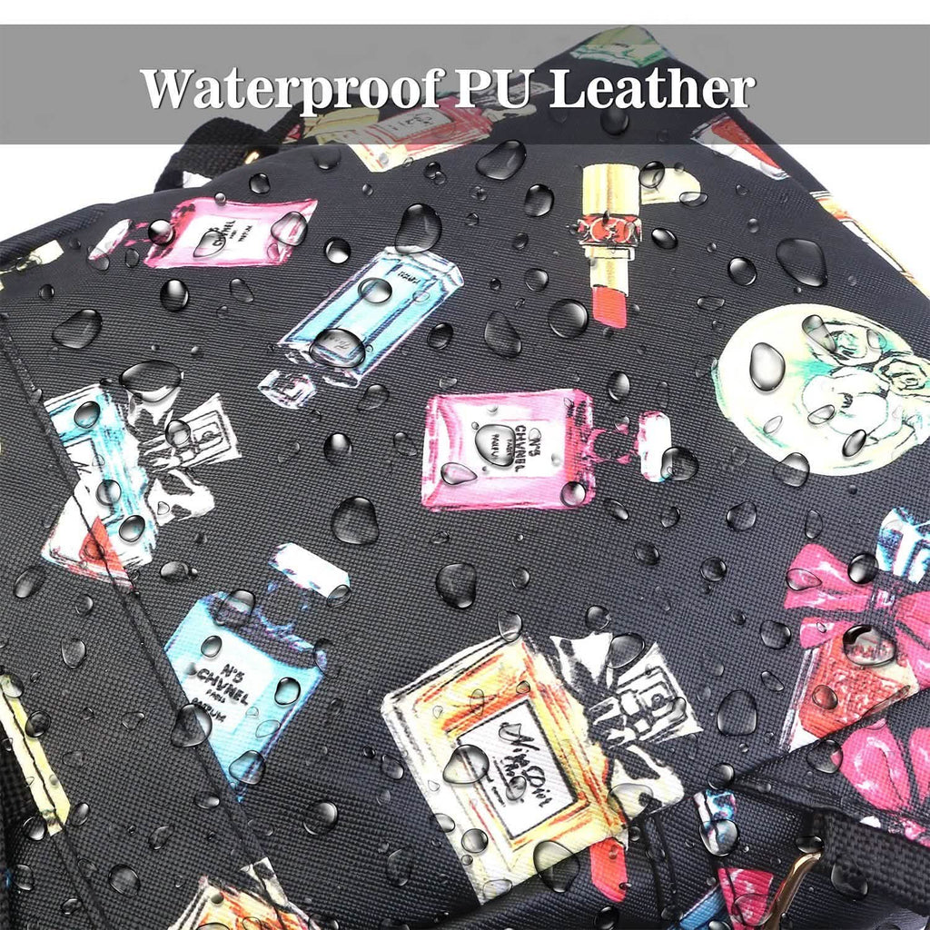 Floral Print Backpack Waterproof Knapsack