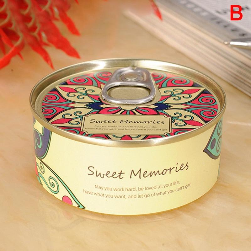 Floral Scented Smokeless Candle Tin Can Perfume Scented Candles for Home Relaxing Stress Relief Aromatherapy  Natural Soy Wax And Fragrance Handmade Scented Candle Natural Soy Wax Home Cristmas Decoration