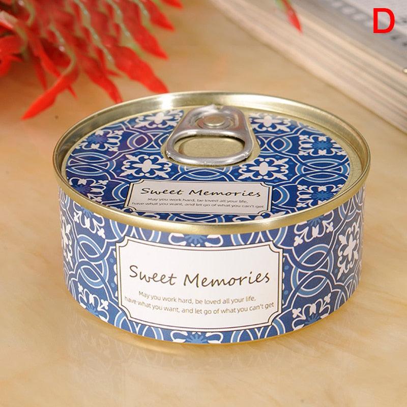 Floral Scented Smokeless Candle Tin Can Perfume Scented Candles for Home Relaxing Stress Relief Aromatherapy  Natural Soy Wax And Fragrance Handmade Scented Candle Natural Soy Wax Home Cristmas Decoration