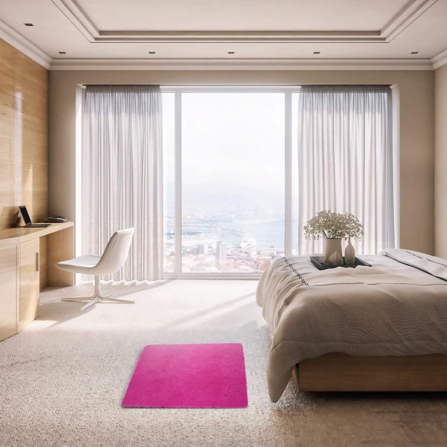 Fluffy Bedroom Anti-Skid Rug