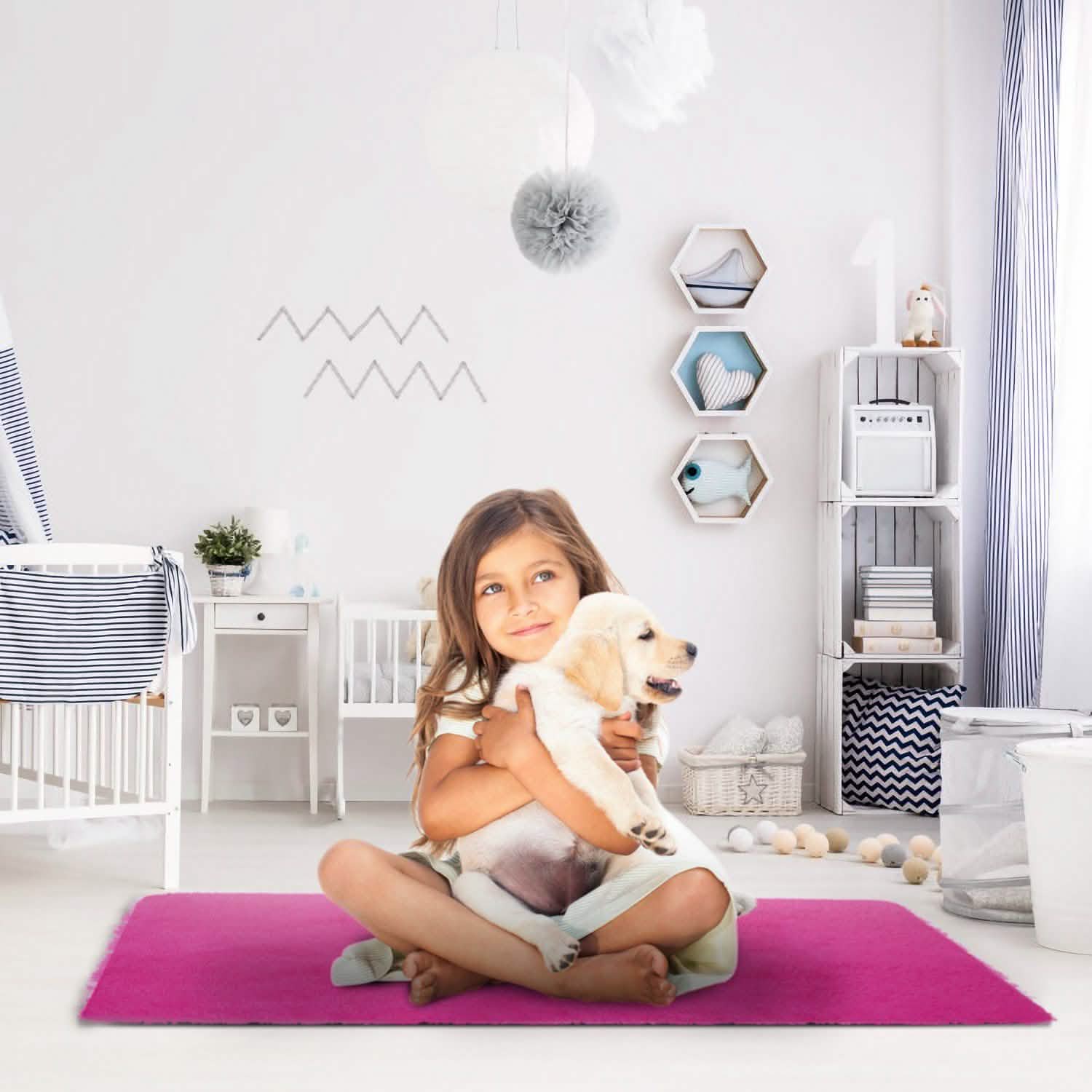 Fluffy Bedroom Anti-Skid Rug