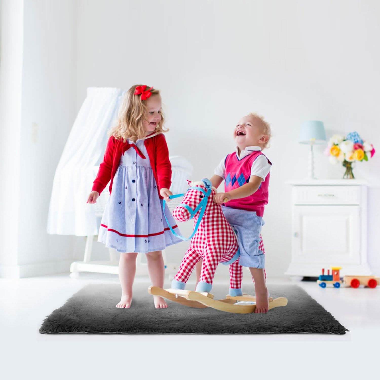 Fluffy Bedroom Anti-Skid Rug