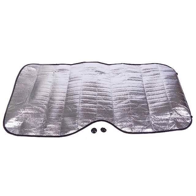 Fold-Up Reflective Windshield Sun Shade with Suction Cups