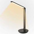 Foldable AC LED Desk Table Lamp Adjustable Touch Reading USB Rechargeable Port