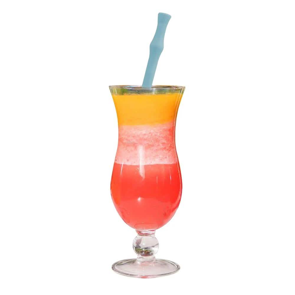 Foldable And Reusable Silicone Drinking Straw With Case
