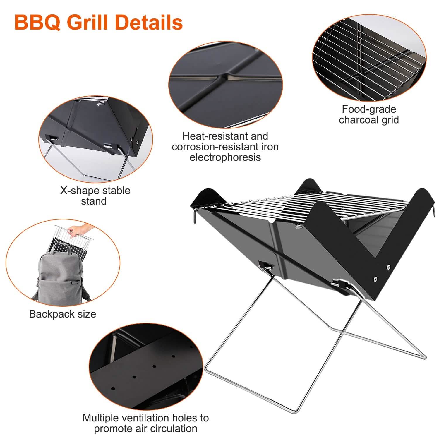 Foldable BBQ Grill