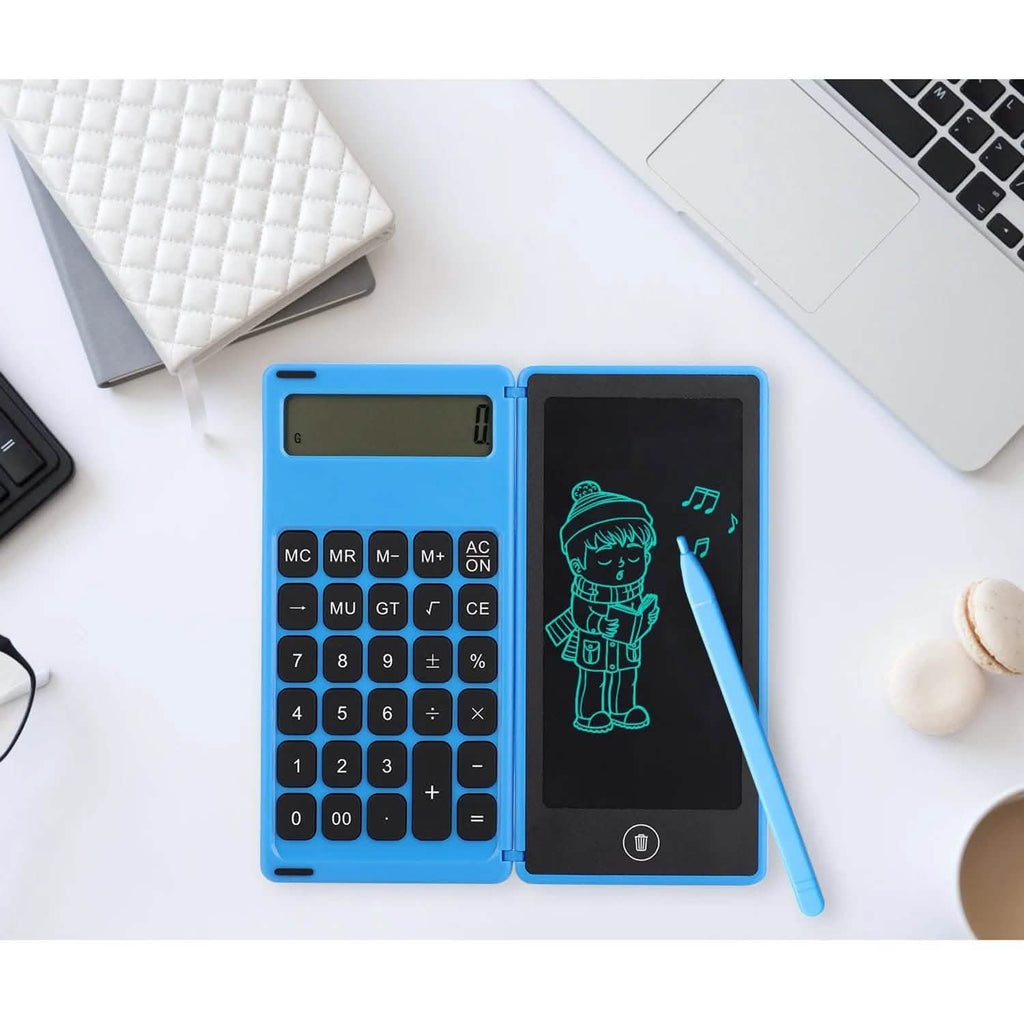 Foldable Calculator & 6 Inch LCD Writing Tablet Digital Drawing