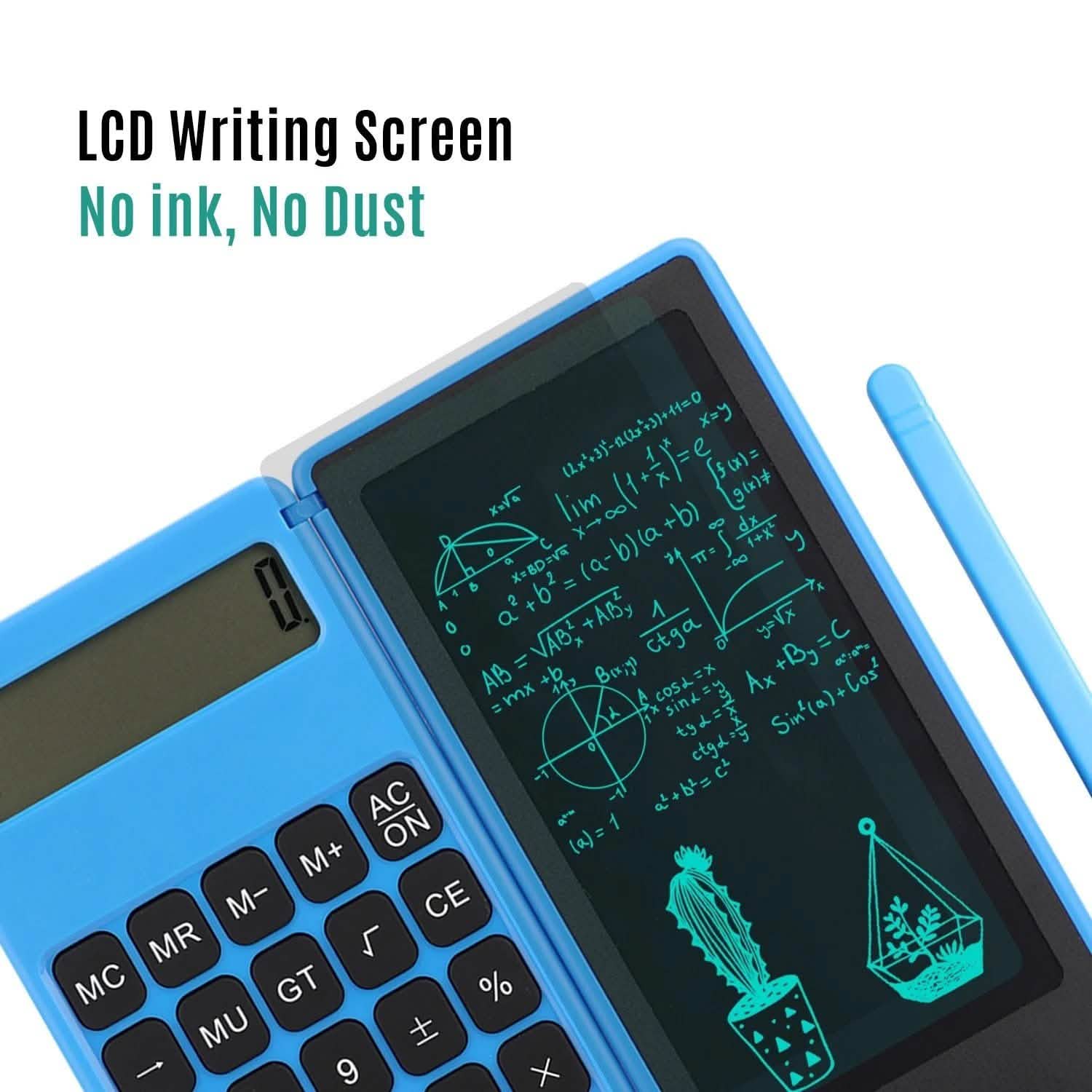 Foldable Calculator & 6 Inch LCD Writing Tablet Digital Drawing
