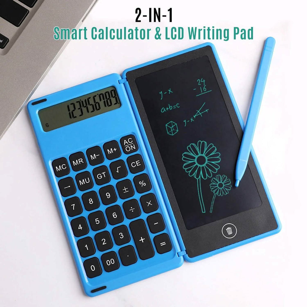 Foldable Calculator & 6 Inch LCD Writing Tablet Digital Drawing