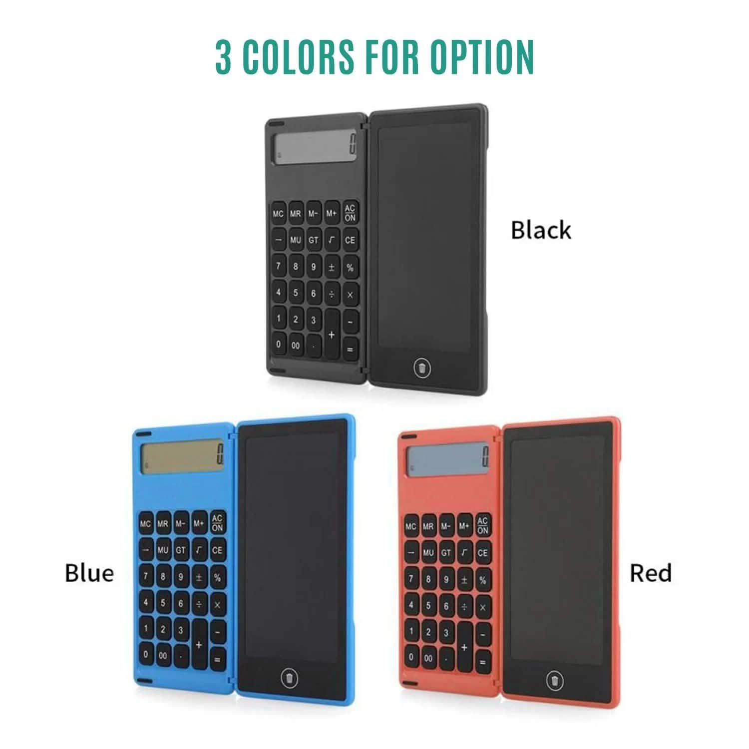 Foldable Calculator & 6 Inch LCD Writing Tablet Digital Drawing